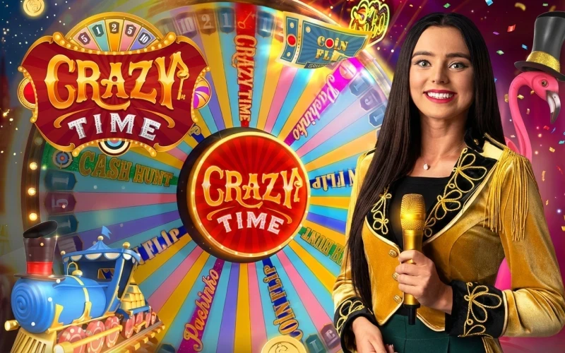 Visit Quickwin platform for Crazy Time live casino game.