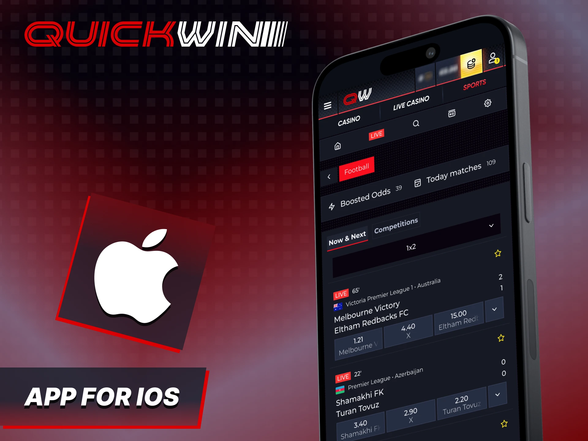 Start using Quickwin app on your iOS mobile.