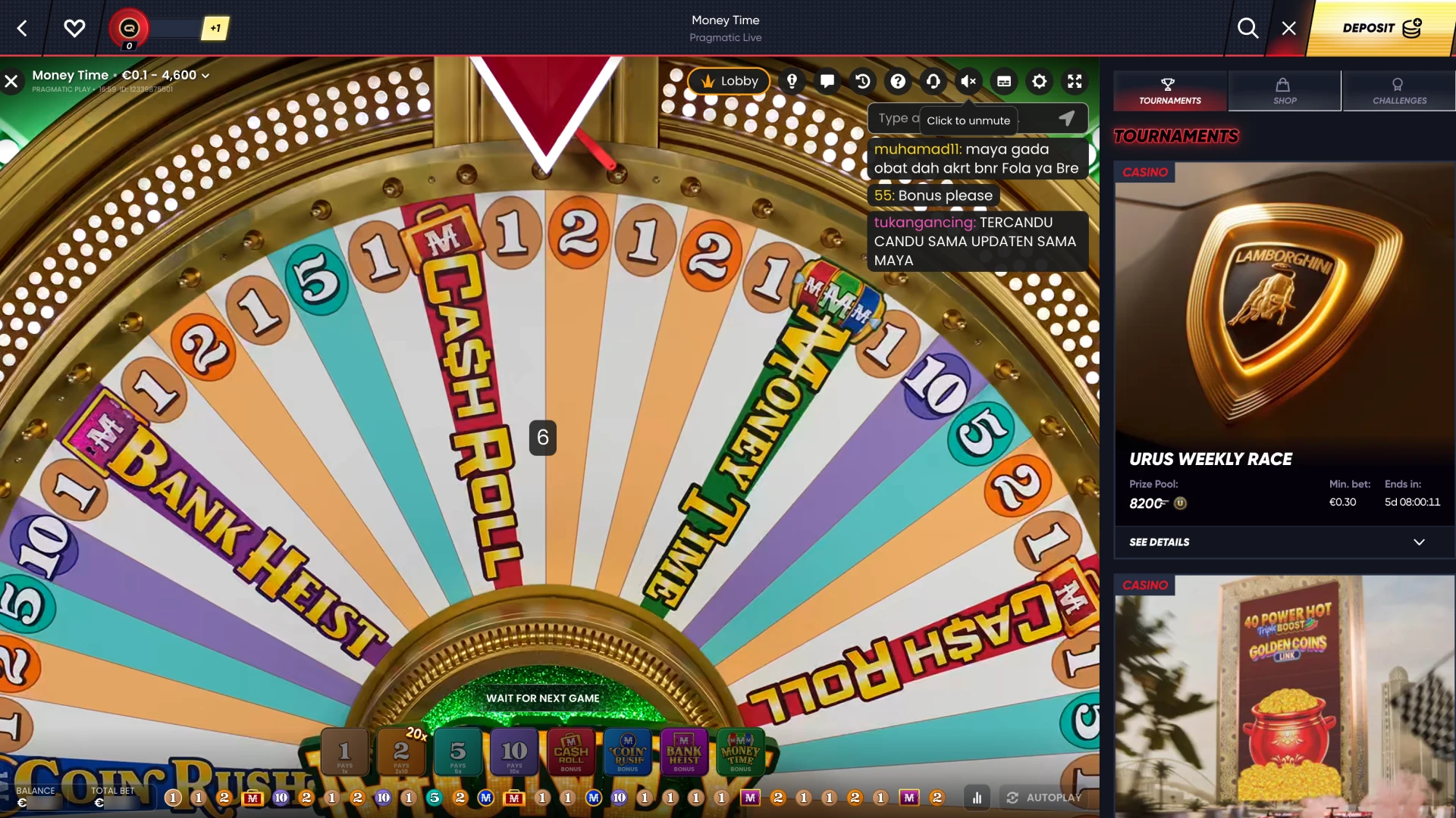 Place a bet and start winning Quickwin live casino games.