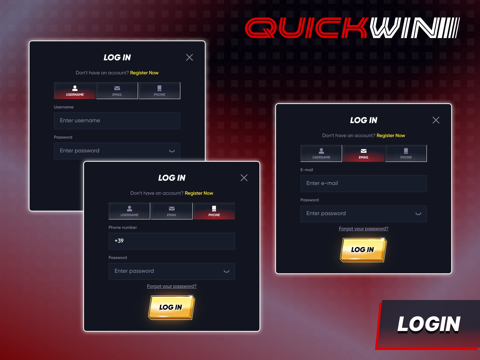 Learn how you can login your Quickwin account easily.