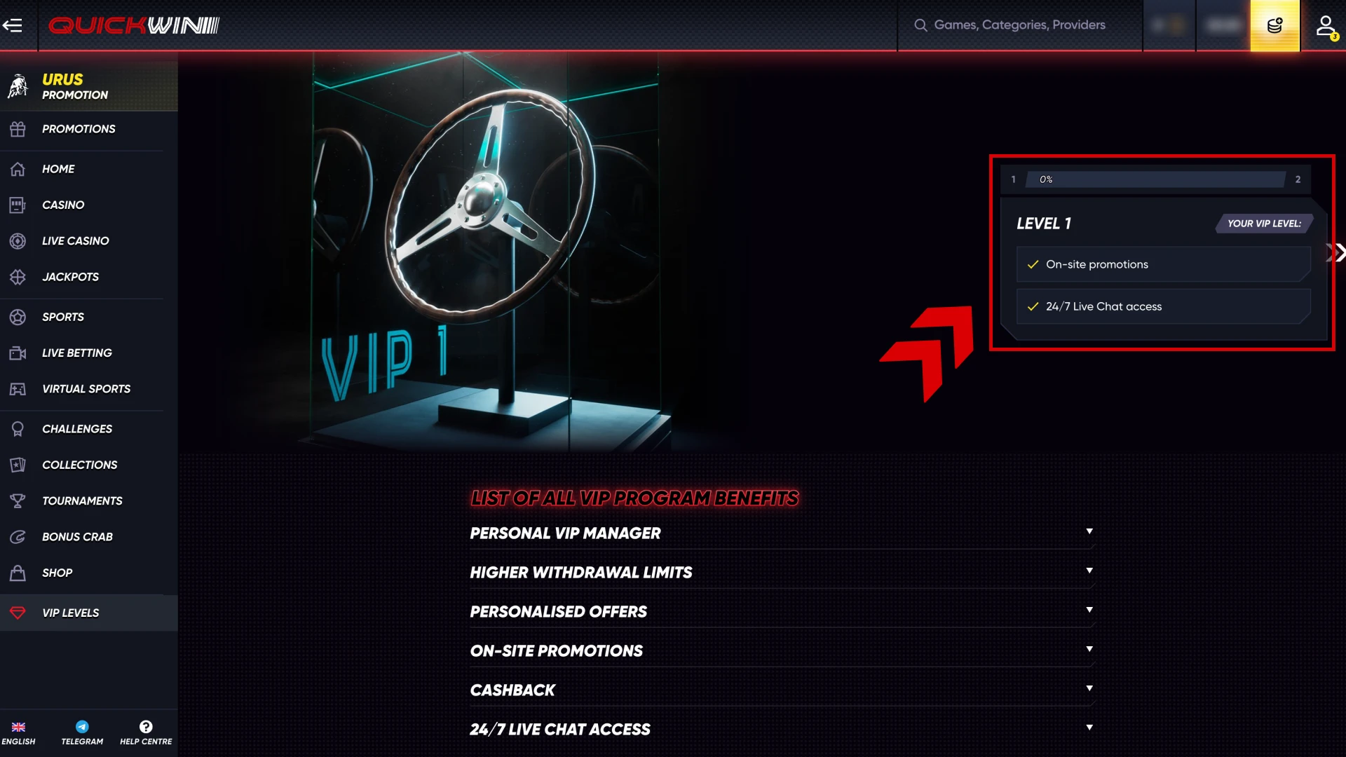 Become a Quickwin VIP Club member automatically.