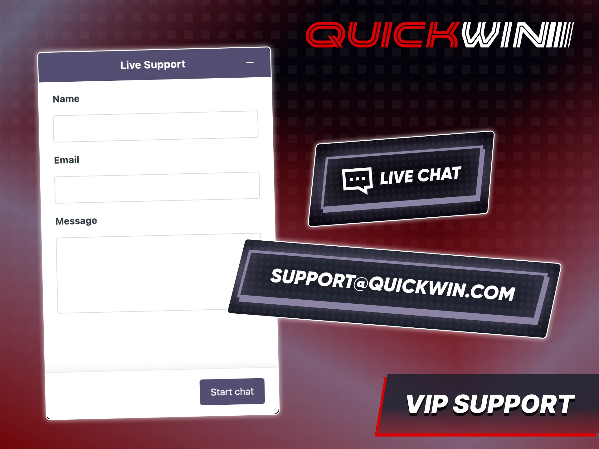 Use Quickwin VIP support if you have any issues.